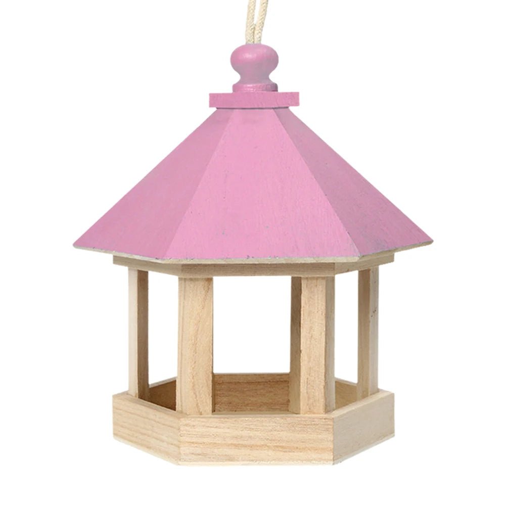 Wholesale Bulk Bird Feeder Parrot Cage Wooden Seeds Food Container Birdhouse Storage Container Water Dispenser for Garden Villa Decoration - Furbury