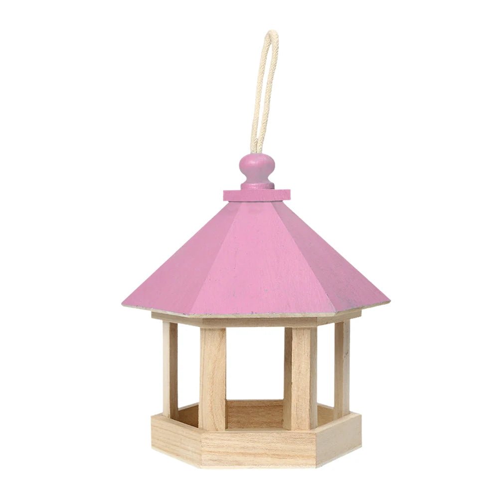 Wholesale Bulk Bird Feeder Parrot Cage Wooden Seeds Food Container Birdhouse Storage Container Water Dispenser for Garden Villa Decoration - Furbury