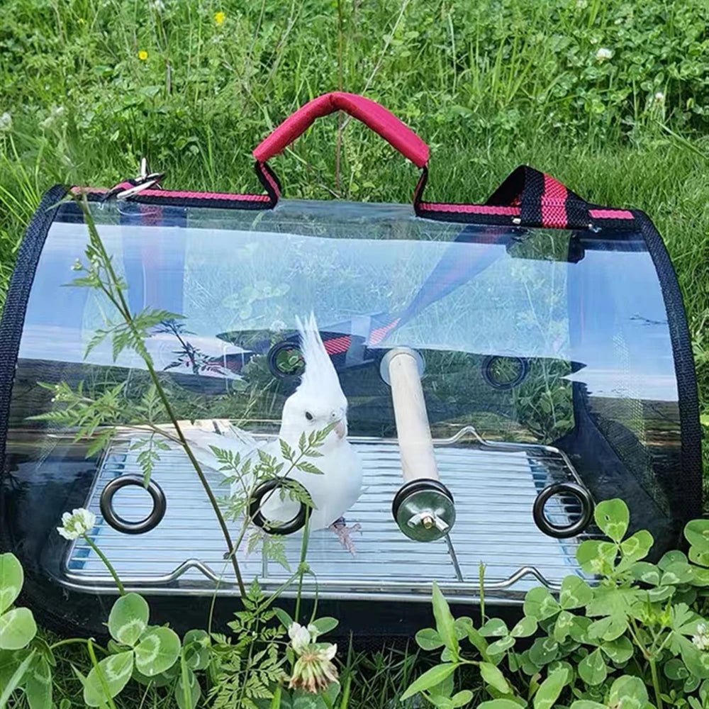 Wholesale Bulk Bird Transport Cage Bird Travel Carrier with Perch Breathable Space Parrot Go Out Backpack Multi - functional Bird bag Outdoor - Furbury