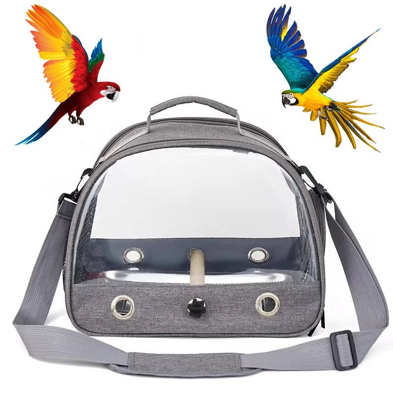 Wholesale Bulk Bird Travel Carrier Portable Transport Bird Cage With Stainless Steel Tray Small Pet Multi - functional Parrot Bird Bag Outdoor - Furbury