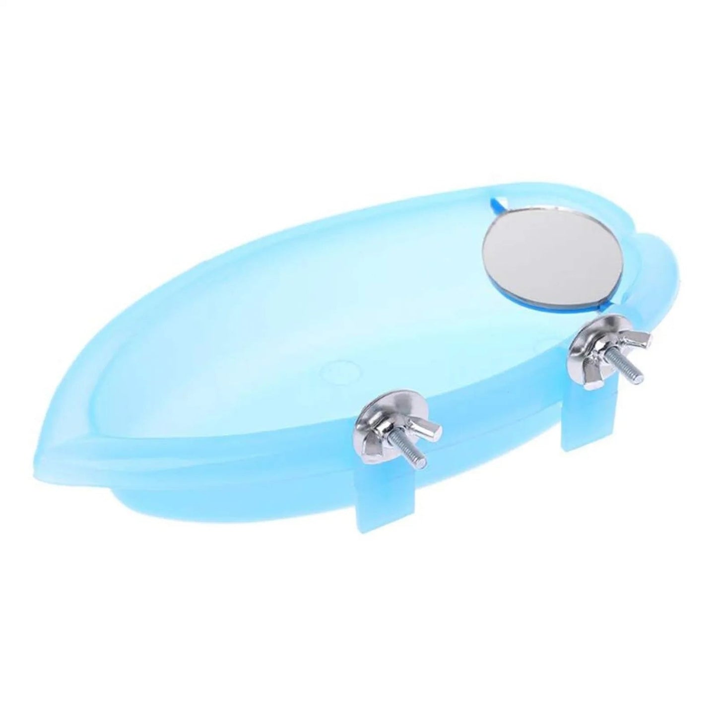 Wholesale Bulk Bird Water Bath Tub For Pet Cage Hanging Bowl Parrot Parakeet Bird Bath+Mirror Birdbath - Furbury