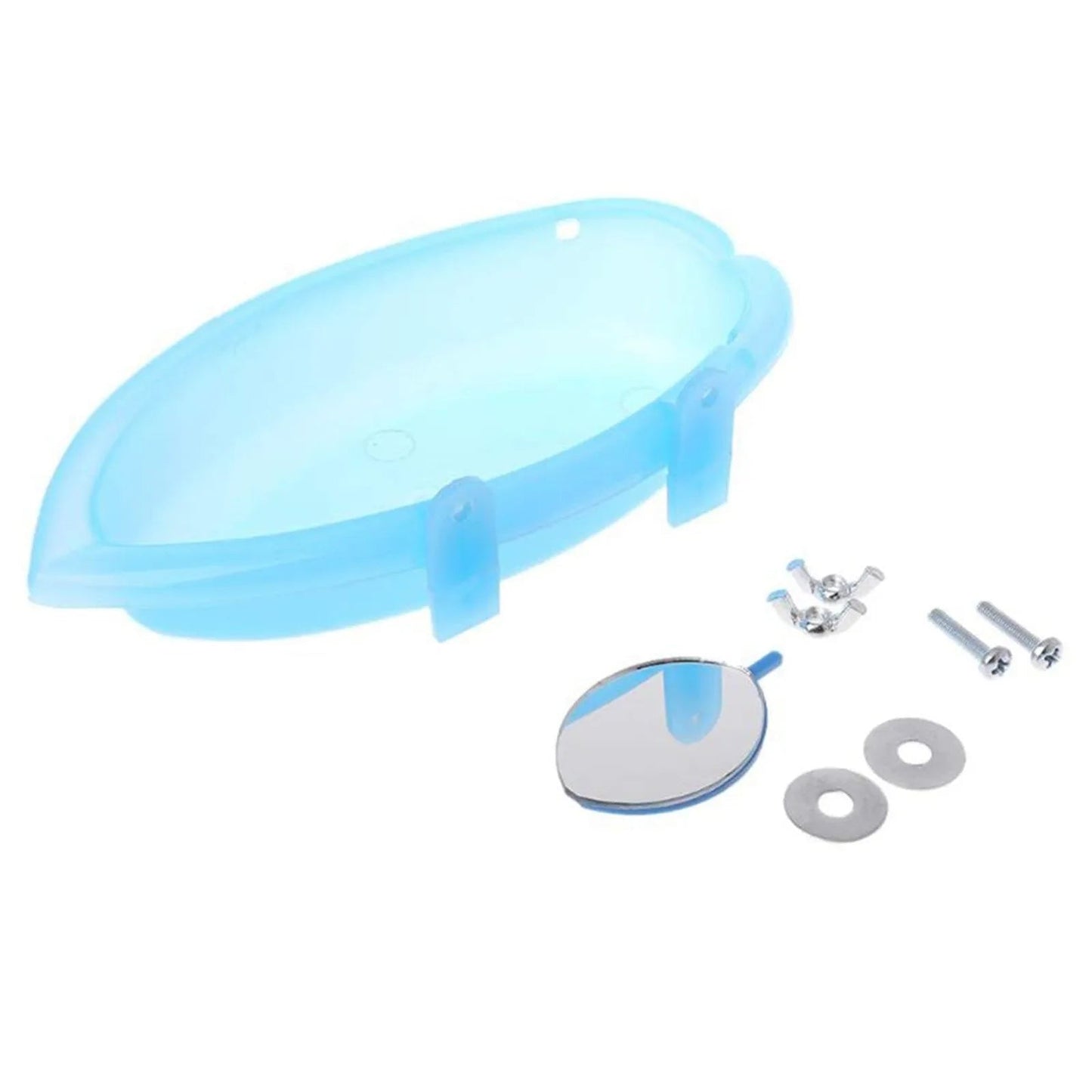 Wholesale Bulk Bird Water Bath Tub For Pet Cage Hanging Bowl Parrot Parakeet Bird Bath+Mirror Birdbath - Furbury