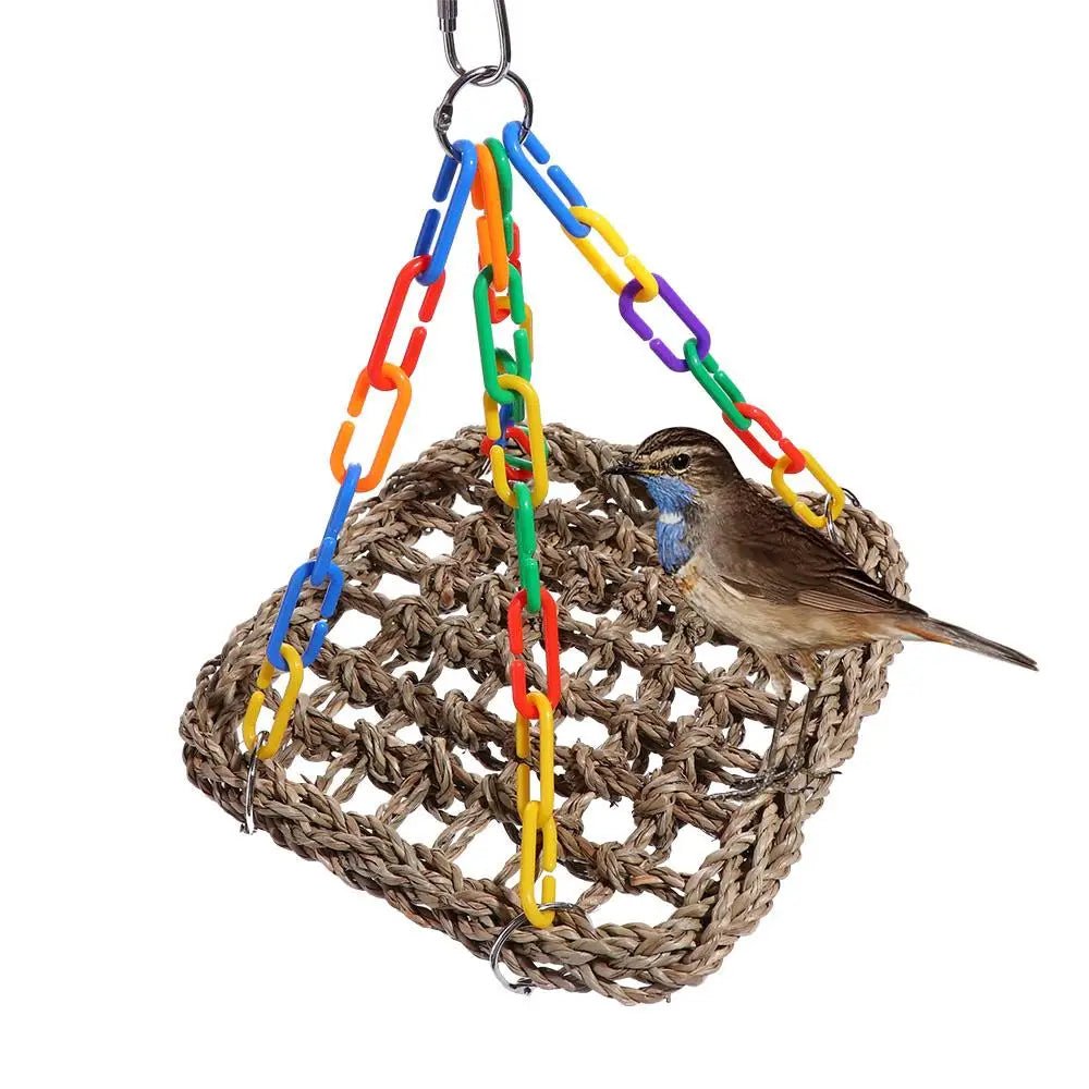 Wholesale Bulk Birds Cage Accessories Bite resistant Wear resistant for Parakeets Parrot Hammock Bird Perch Bird Hanging Bed Parrot Swing Toys - Furbury
