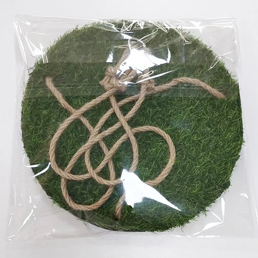 Wholesale Bulk Birds Swing For Parakeets Bird Grass Swing Mat Parrot Cage Hammock with Adjustable Rope Hook Grass Mat Bird Foraging Toys - Furbury