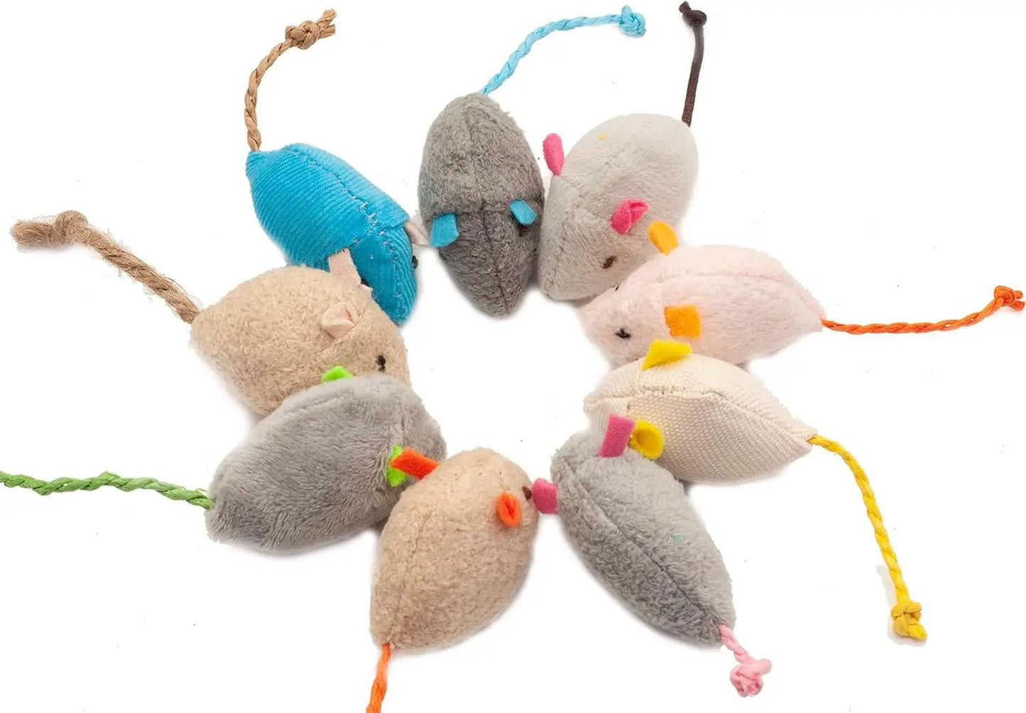 Wholesale Bulk Cat Mouse Toys Also Prefilled Catnip Faux Fur Cat Mice Toys Interactive Cat Game Catnip Toys for Indoor Cats toy - Furbury