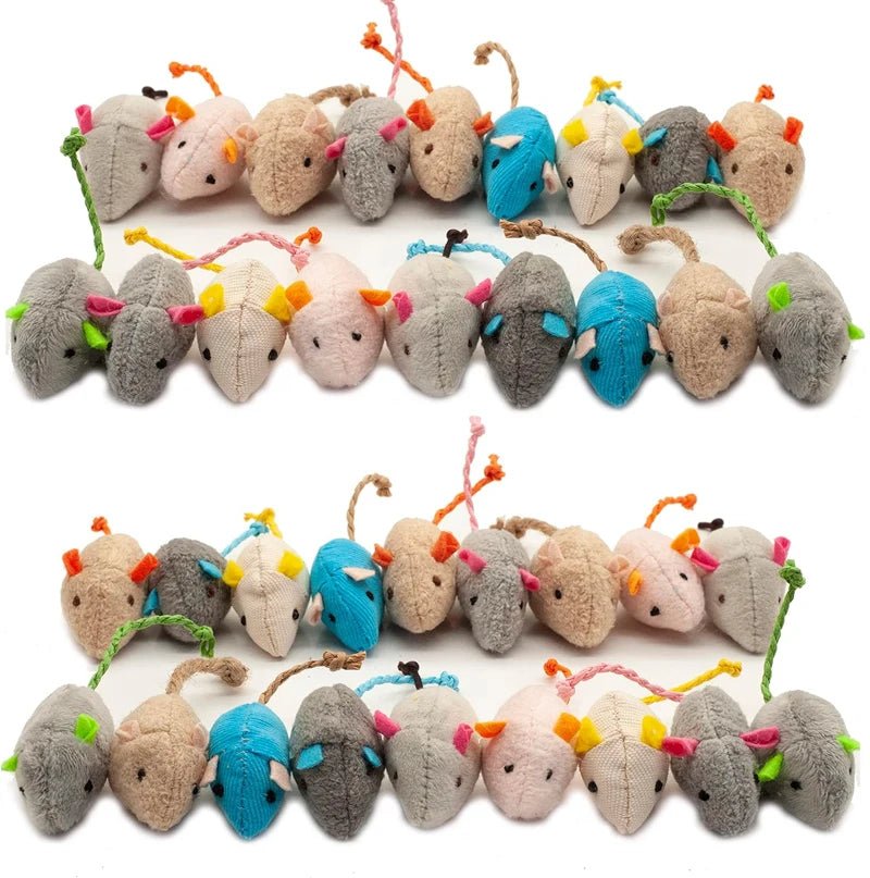 Wholesale Bulk Cat Mouse Toys Also Prefilled Catnip Faux Fur Cat Mice Toys Interactive Cat Game Catnip Toys for Indoor Cats toy - Furbury
