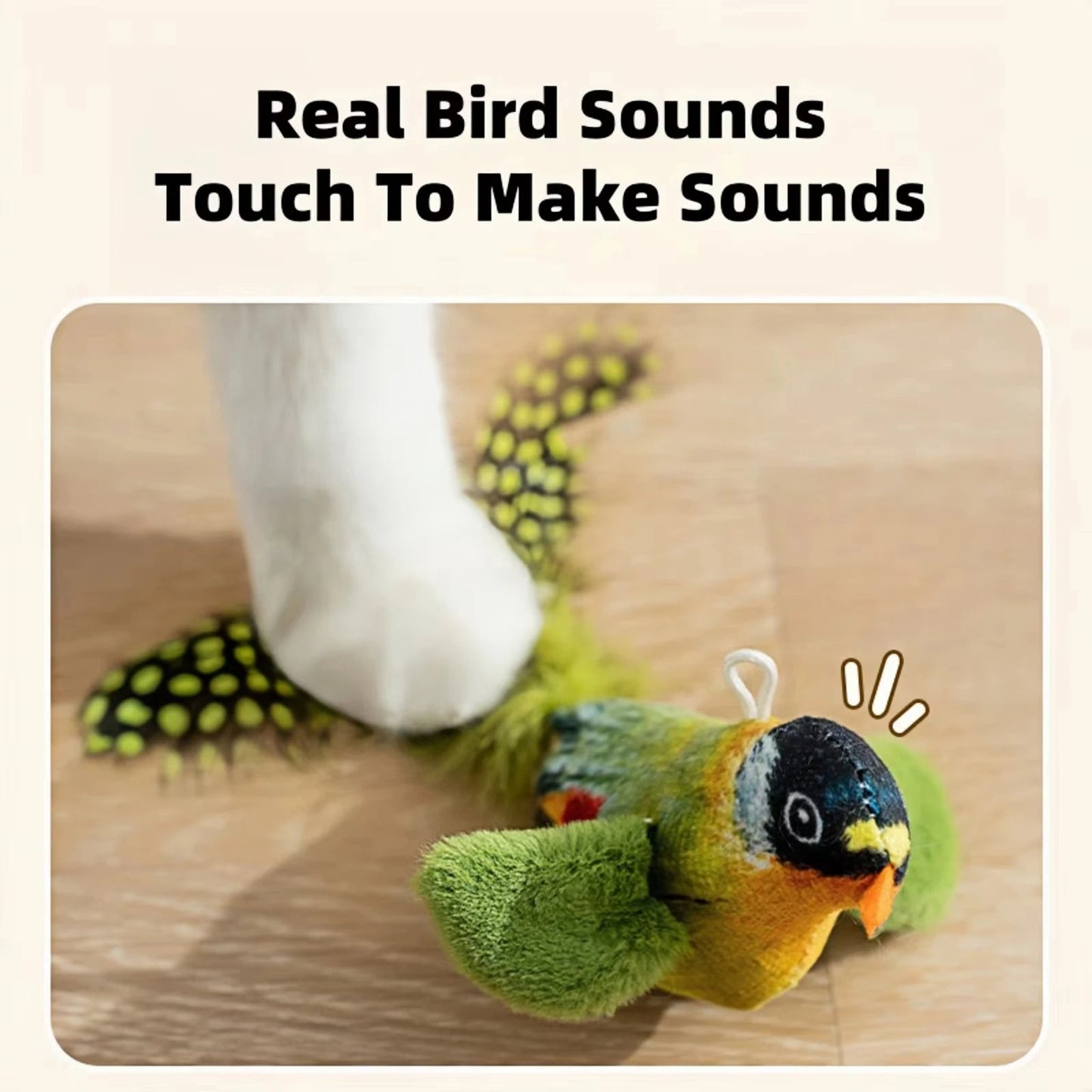 Wholesale Bulk Cat Toys For Indoor Cats Interactive Cat Toy Realistic Bird Sound Cat Toy Plush Cat Toy Catnip Cat Toy for Cats Kitten Toy - Furbury