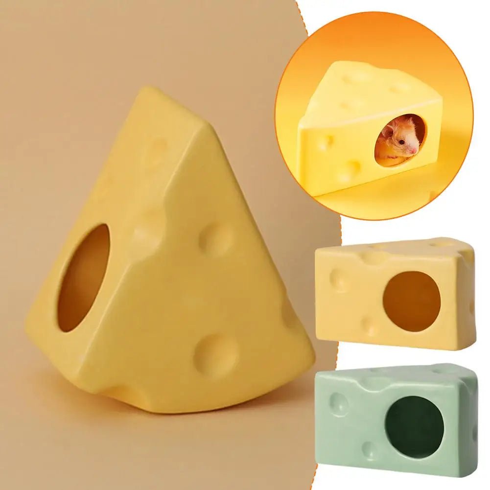Wholesale Bulk Creative Cheese - Shaped Ceramics Hamster House Hideout - Cute Hamster Bed, Landscape Product To Keep Your Hamster Cool - Furbury