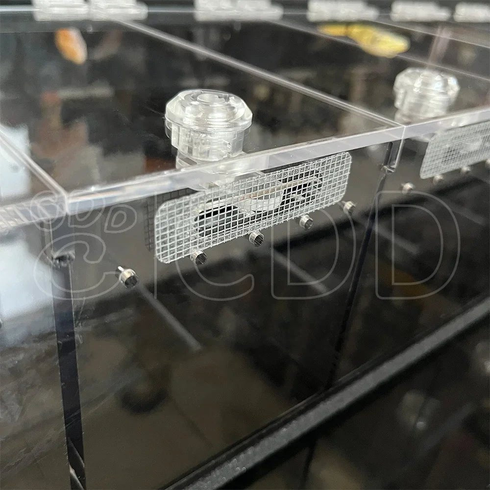 Wholesale Bulk Custom Acrylic Reptile Displays Cage Designing and Manufacturing Premium Reptile Snake Products Acrylic Stand Display Expo - Furbury