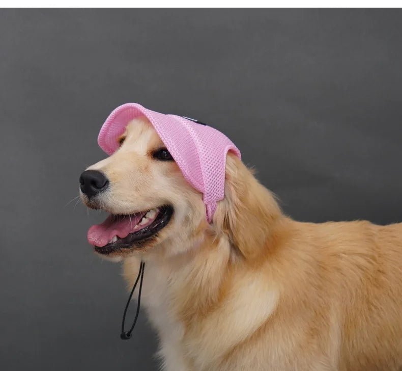 Wholesale Bulk Dog Baseball Cap Mesh Pet Dog Hat Breathable for Small Medium Dogs Ear Holes Adjustable Dog Hat Pet Accessories - Furbury