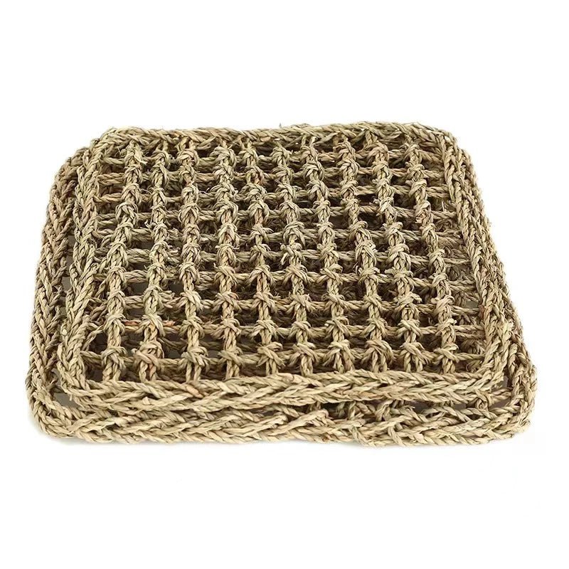 Wholesale Bulk Durable Parrot Birds Climbing Net Hand Woven Water Grass Net Parakeet Swing Play Rope Ladder Chew Toy Bird Cage Accessories Hot - Furbury