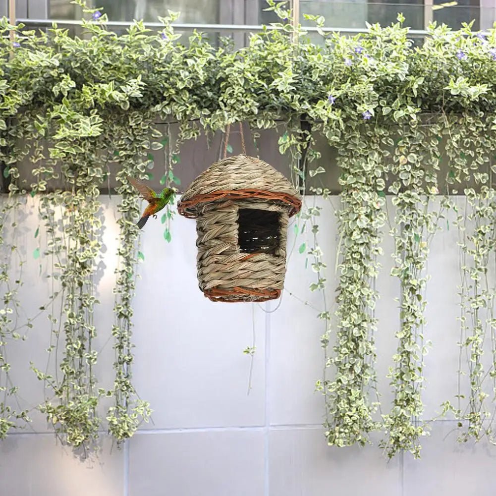 Wholesale Bulk Handwoven Straw Bird Nest Parrot Hatching Outdoor Garden Hanging Hatching Breeding House Nest Bird Accessory - Furbury