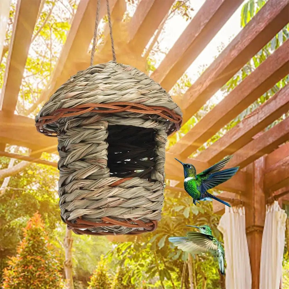 Wholesale Bulk Handwoven Straw Bird Nest Parrot Hatching Outdoor Garden Hanging Hatching Breeding House Nest Bird Accessory - Furbury