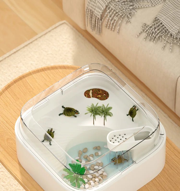 Wholesale Bulk Household turtle tank, ecological dedicated lazy tabletop, small sun drying table, fish tank, water and land breeding tank 220V - Furbury