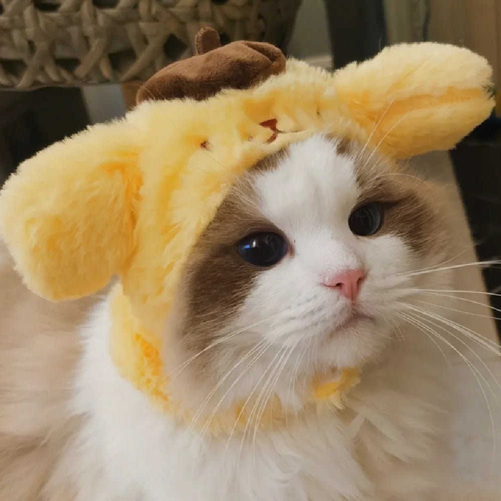 Wholesale Bulk Kawaii Sanrio Pet Hat Hello Kittys Cinnamoroll Accessories Cute Cartoon Anime Plush Puppy Cat Doll Headgear Toys for Girls Gift - Furbury