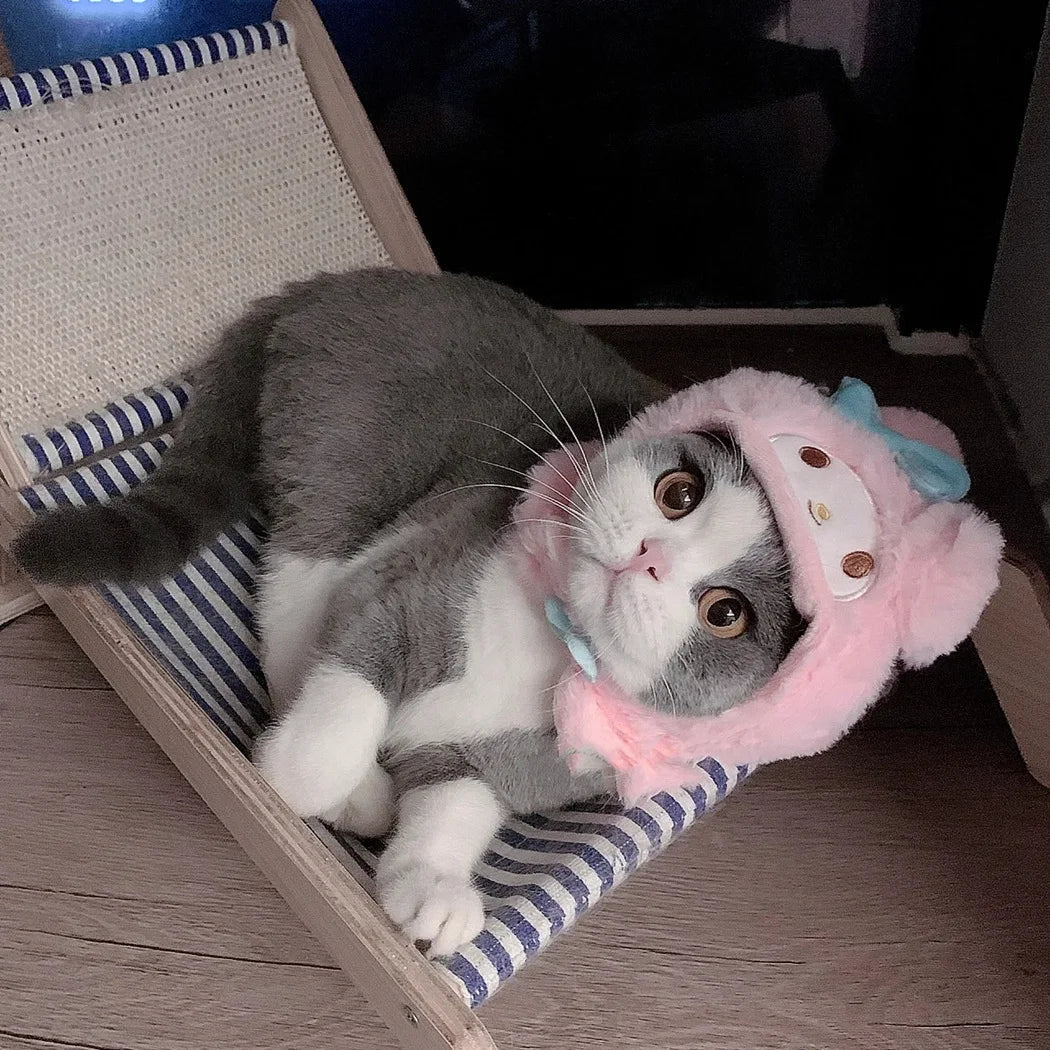 Wholesale Bulk Kawaii Sanrio Pet Hat Hello Kittys Cinnamoroll Accessories Cute Cartoon Anime Plush Puppy Cat Doll Headgear Toys for Girls Gift - Furbury