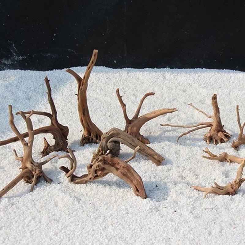 Wholesale Bulk Natural Tree Trunk Driftwood Aquarium Fish Tank Reptile Cylinder Roots Plant Wood Decoration Ornament Accessory Aquarium Plants - Furbury