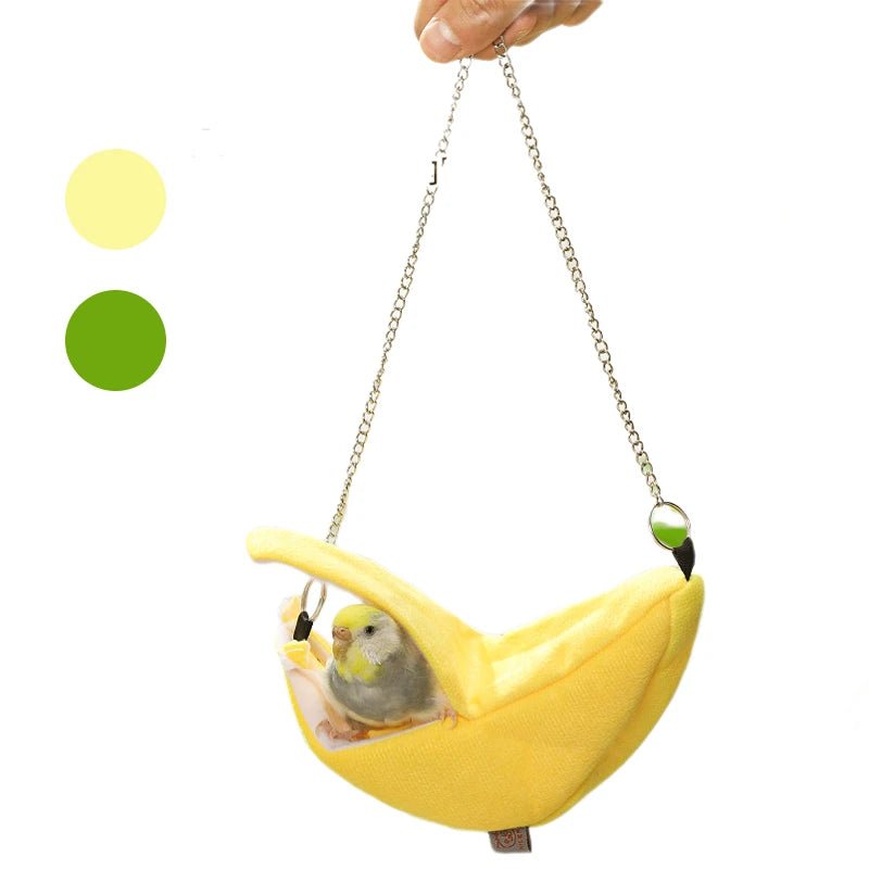 Wholesale Bulk Parrot Banana Bed Winter Warm Bird Cage Cotton Nest Parrot Nest Budgie For Hammock Cage Hut Tent Bed Hanging Cave Outfits Bags - Furbury