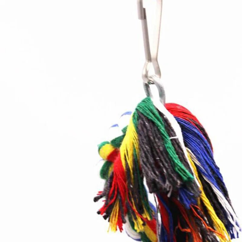 Wholesale Bulk Parrot Toy Wicker Rope Hanging Braided Budgie Chew Bird Cage Cockatiel Toy Pet Stand Training Accessories Bite Swing Supplies - Furbury