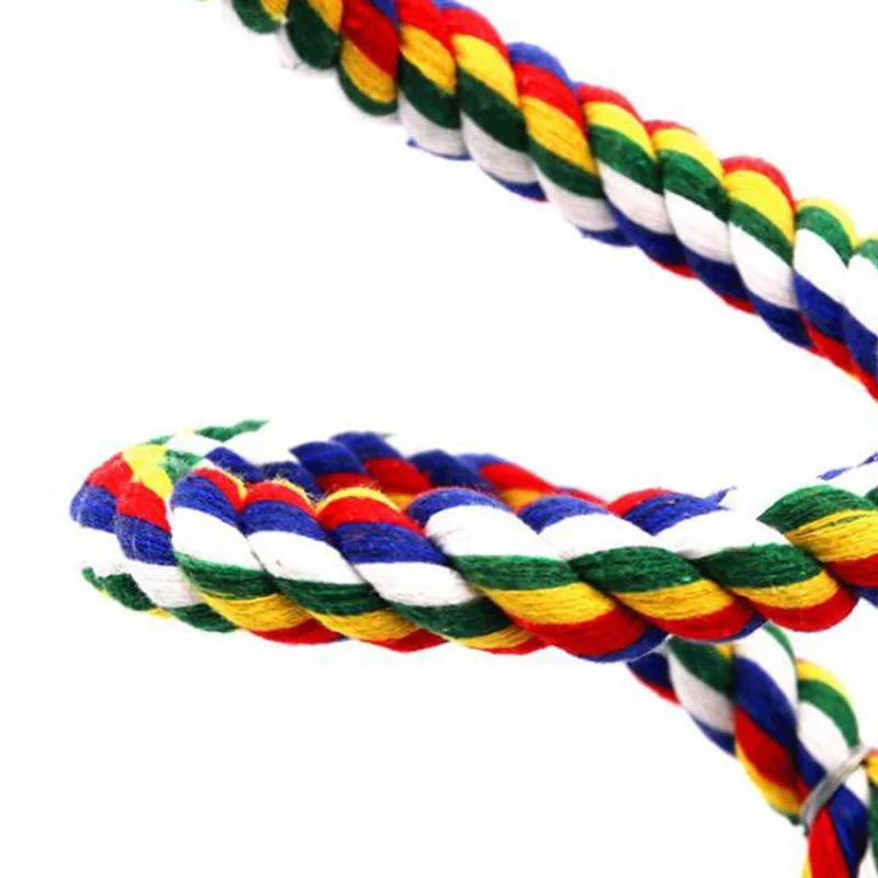 Wholesale Bulk Parrot Toy Wicker Rope Hanging Braided Budgie Chew Bird Cage Cockatiel Toy Pet Stand Training Accessories Bite Swing Supplies - Furbury
