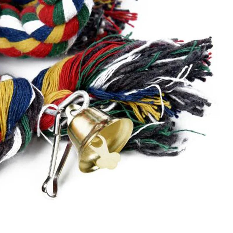 Wholesale Bulk Parrot Toy Wicker Rope Hanging Braided Budgie Chew Bird Cage Cockatiel Toy Pet Stand Training Accessories Bite Swing Supplies - Furbury