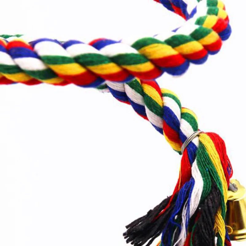 Wholesale Bulk Parrot Toy Wicker Rope Hanging Braided Budgie Chew Bird Cage Cockatiel Toy Pet Stand Training Accessories Bite Swing Supplies - Furbury