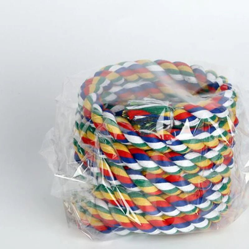 Wholesale Bulk Parrot Toy Wicker Rope Hanging Braided Budgie Chew Bird Cage Cockatiel Toy Pet Stand Training Accessories Bite Swing Supplies - Furbury