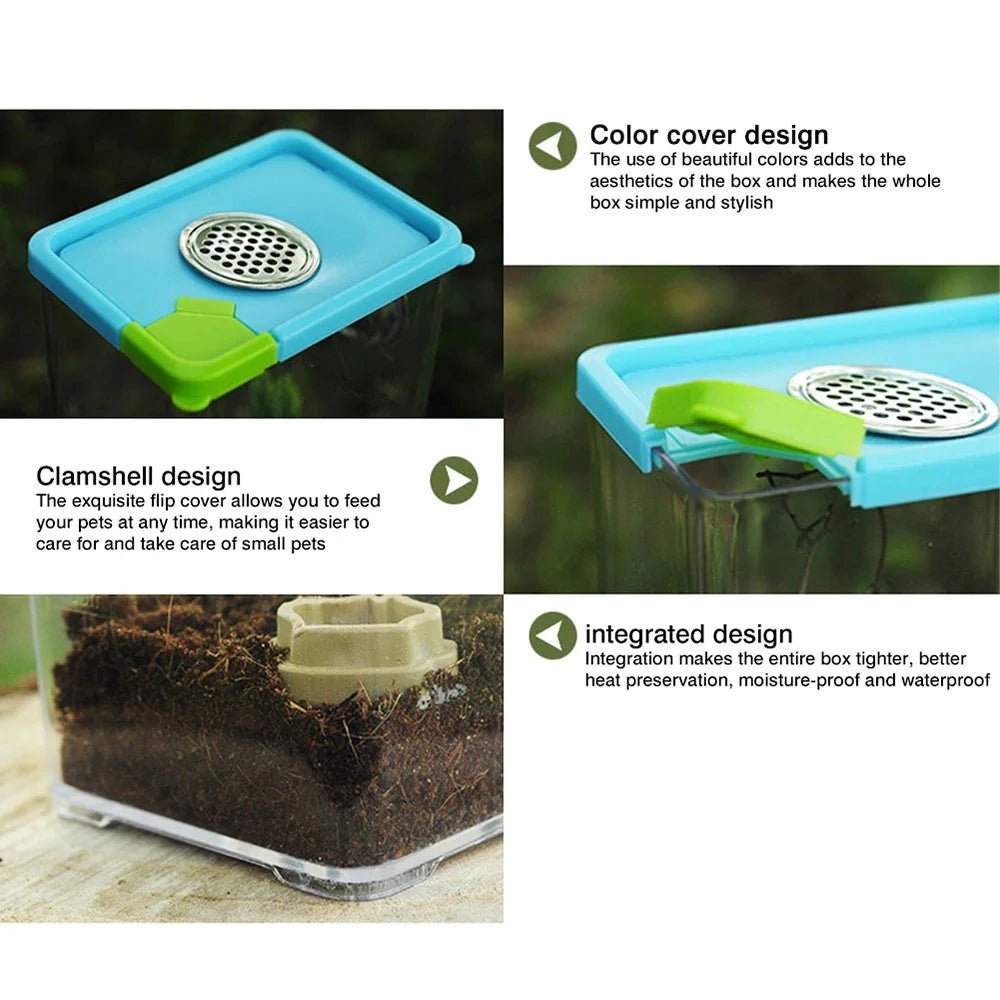 Wholesale Bulk Reptile Breeding Box Clear Acrylic Reptile Feeding Box Insect Box Mantis Breeding Insect Reptile Cage Terrarium Terrarium - Furbury