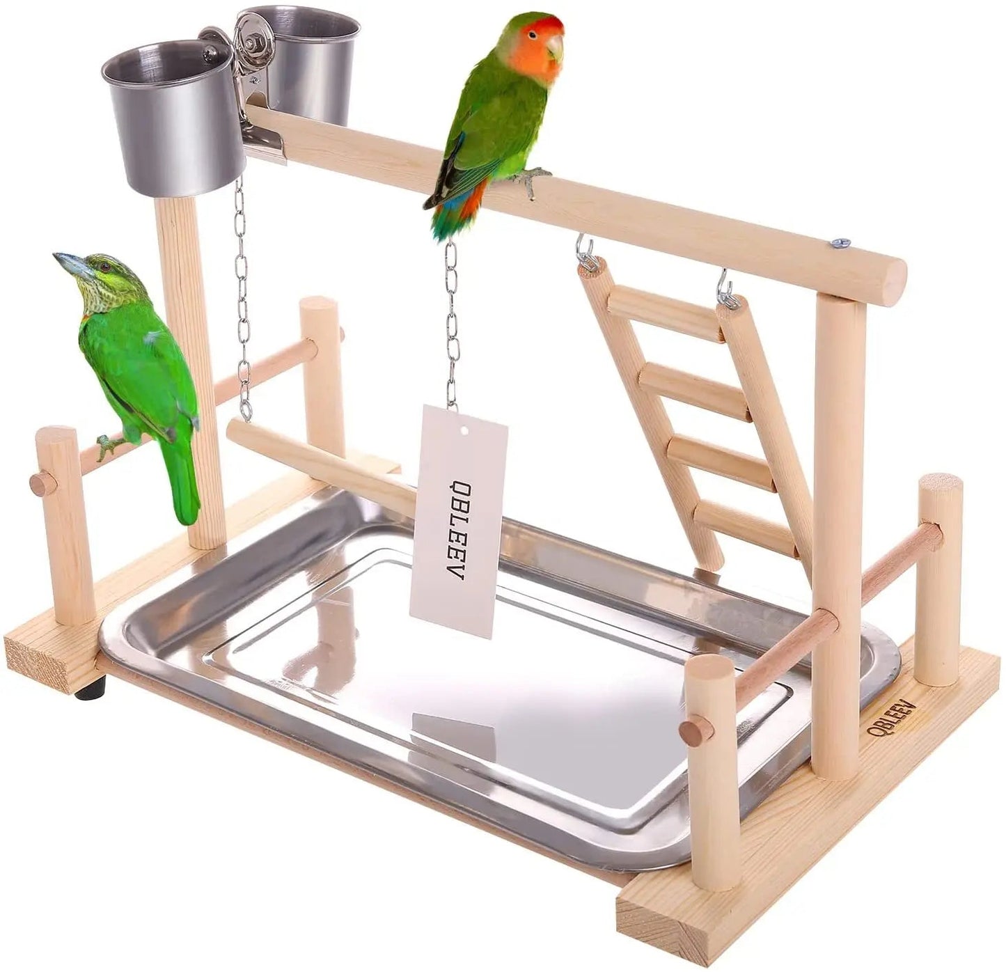 Wholesale Bulk Solid wood parrot stand, bird training stand, toy supplies, desktop training stand, parrot interactive amusement park - Furbury