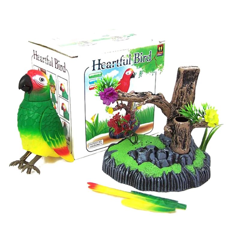 Wholesale Bulk Sound Voice Control Electric Bird Pet Toy Electric Simulation Induction Bird Cage Birdcage Toy - Furbury