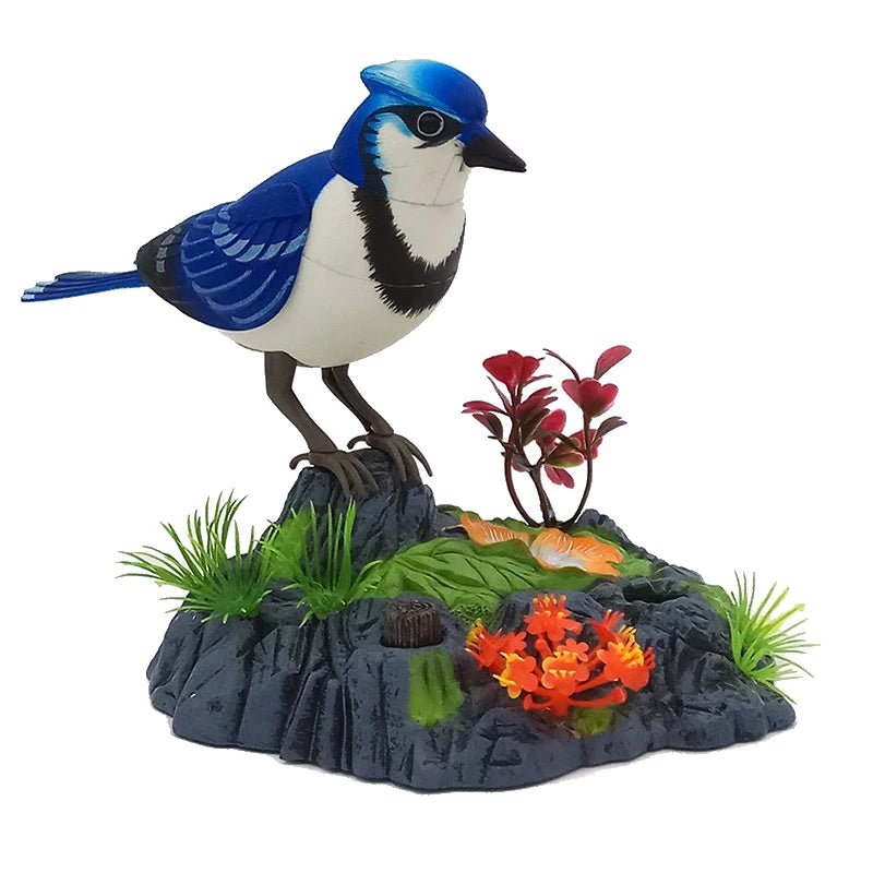 Wholesale Bulk Sound Voice Control Electric Bird Pet Toy Electric Simulation Induction Bird Cage Birdcage Toy - Furbury