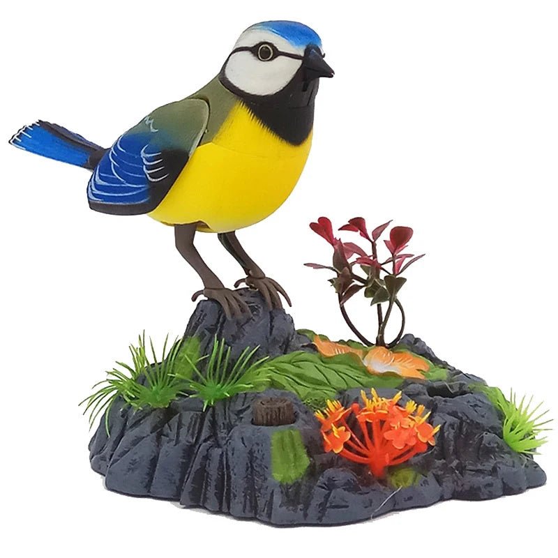 Wholesale Bulk Sound Voice Control Electric Bird Pet Toy Electric Simulation Induction Bird Cage Birdcage Toy - Furbury