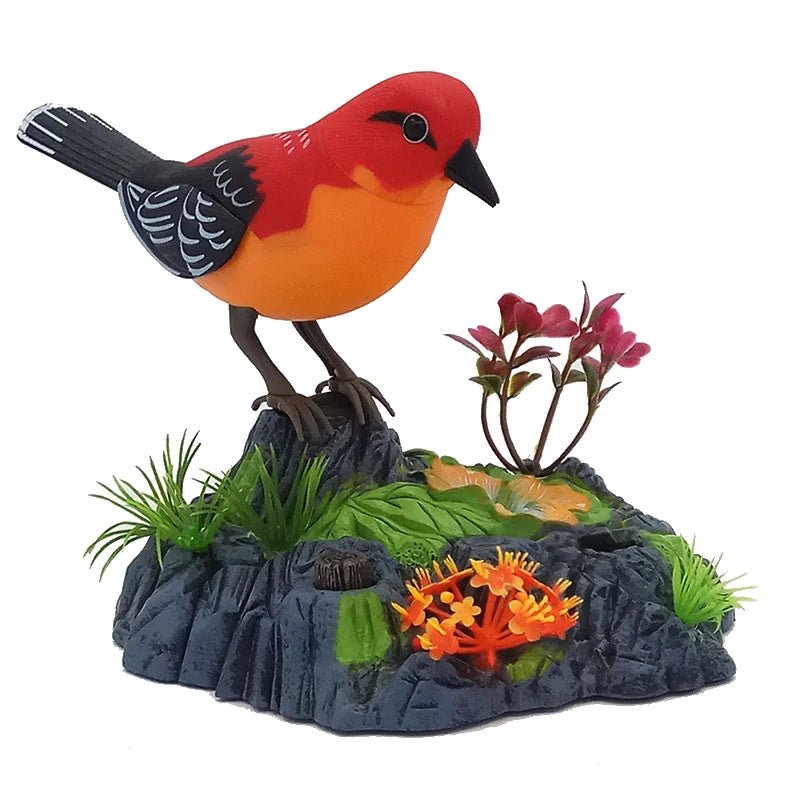 Wholesale Bulk Sound Voice Control Electric Bird Pet Toy Electric Simulation Induction Bird Cage Birdcage Toy - Furbury