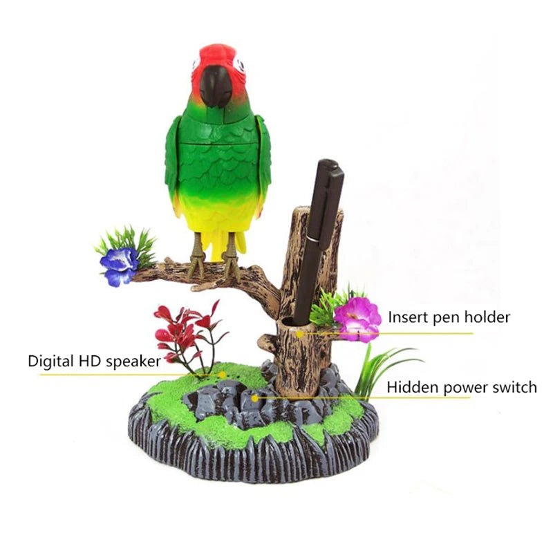 Wholesale Bulk Sound Voice Control Electric Bird Pet Toy Electric Simulation Induction Bird Cage Birdcage Toy - Furbury