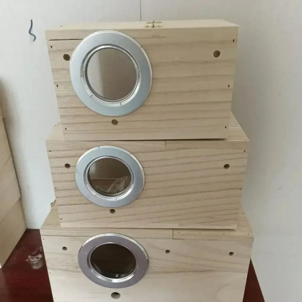 Wholesale Bulk Transparent Design Parakeet Cockatiel Bird House Nest Easy to Clean Parrot House Smooth Edges Parakeet Nesting Box Bird Supplie - Furbury
