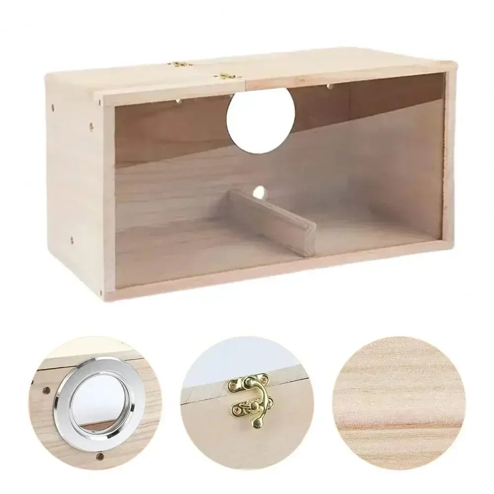 Wholesale Bulk Transparent Design Parakeet Cockatiel Bird House Nest Easy to Clean Parrot House Smooth Edges Parakeet Nesting Box Bird Supplie - Furbury
