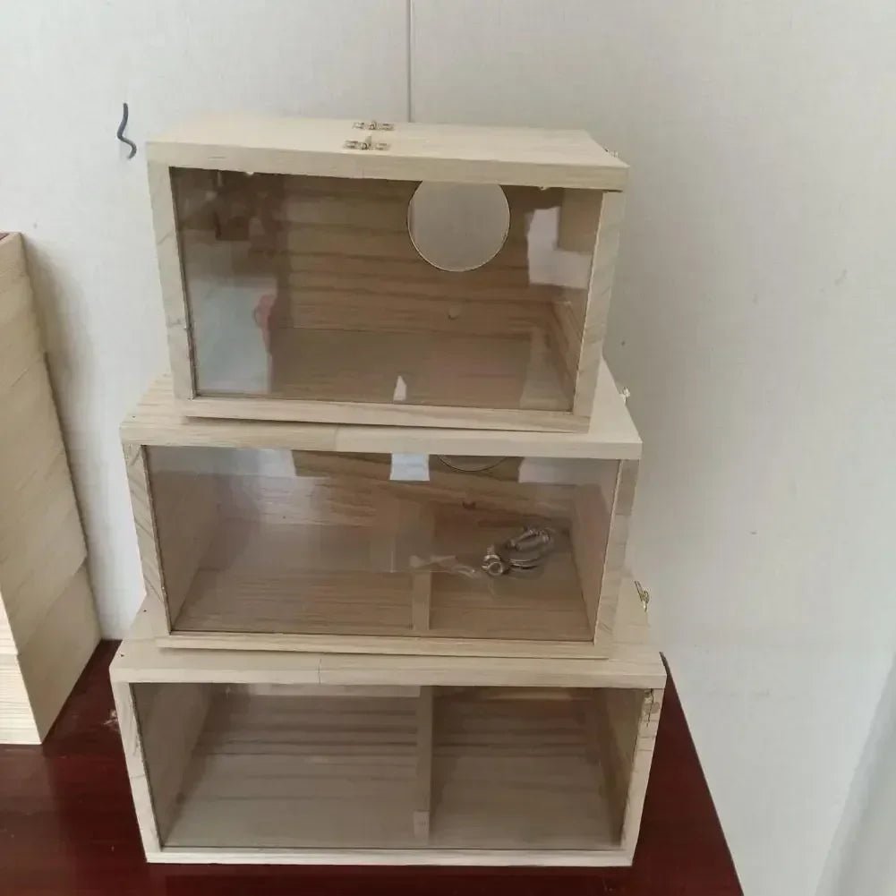 Wholesale Bulk Transparent Design Parakeet Cockatiel Bird House Nest Easy to Clean Parrot House Smooth Edges Parakeet Nesting Box Bird Supplie - Furbury