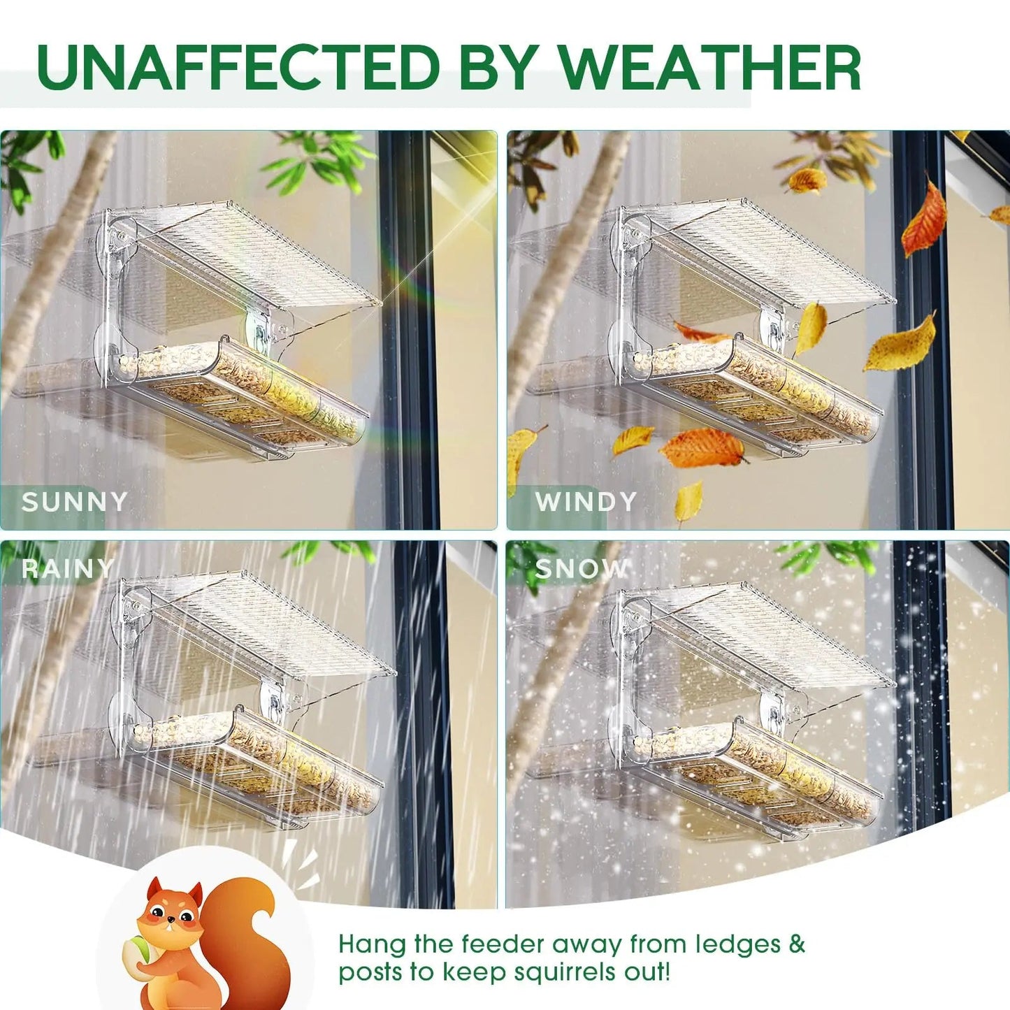 Wholesale Bulk Transparent Window Viewing Bird Feeders for Outdoors - Enhanced Suction Grip, Wild Bird Watching for Cats, Birdhouse Feeder - Furbury