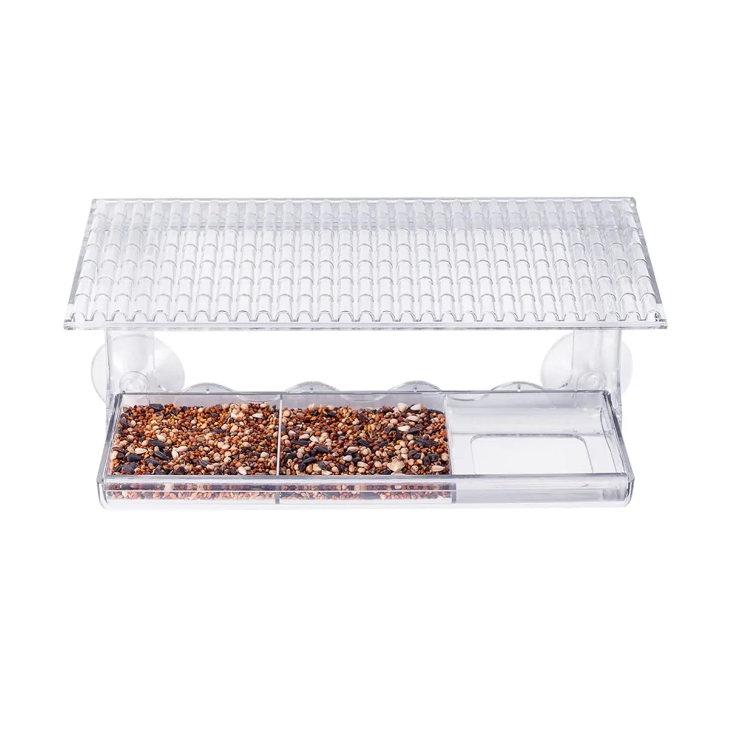 Wholesale Bulk Transparent Window Viewing Bird Feeders for Outdoors - Enhanced Suction Grip, Wild Bird Watching for Cats, Birdhouse Feeder - Furbury