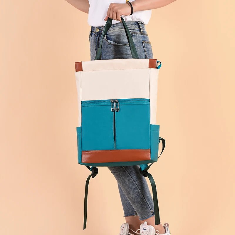 Women Backpack Waterproof Oxford Bagpack Large Mochilas Fashion Schoolbag For Teenagers Girls Travel Weekend - Checkouts UK