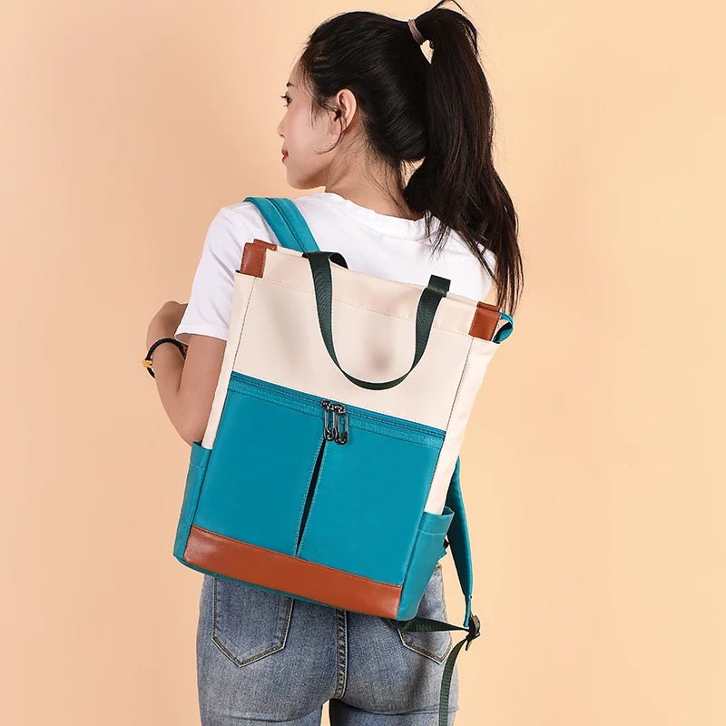 Women Backpack Waterproof Oxford Bagpack Large Mochilas Fashion Schoolbag For Teenagers Girls Travel Weekend - Checkouts UK