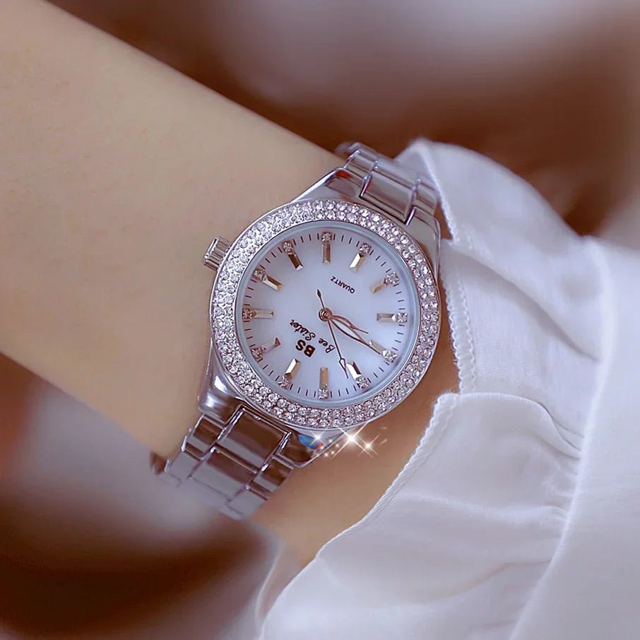 Women Watch Classic Light Luxury Brand Temperament Waterproof Gold Metal Bracelet Ladies Fashion Quartz Wristwatches Gift Лолита - Checkouts UK