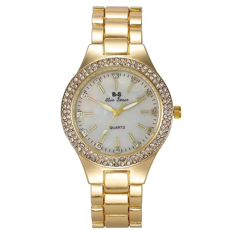 Women Watch Classic Light Luxury Brand Temperament Waterproof Gold Metal Bracelet Ladies Fashion Quartz Wristwatches Gift Лолита - Checkouts UK