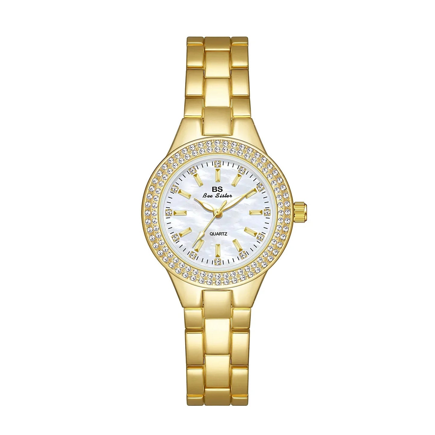Women Watch Classic Light Luxury Brand Temperament Waterproof Gold Metal Bracelet Ladies Fashion Quartz Wristwatches Gift Лолита - Checkouts UK