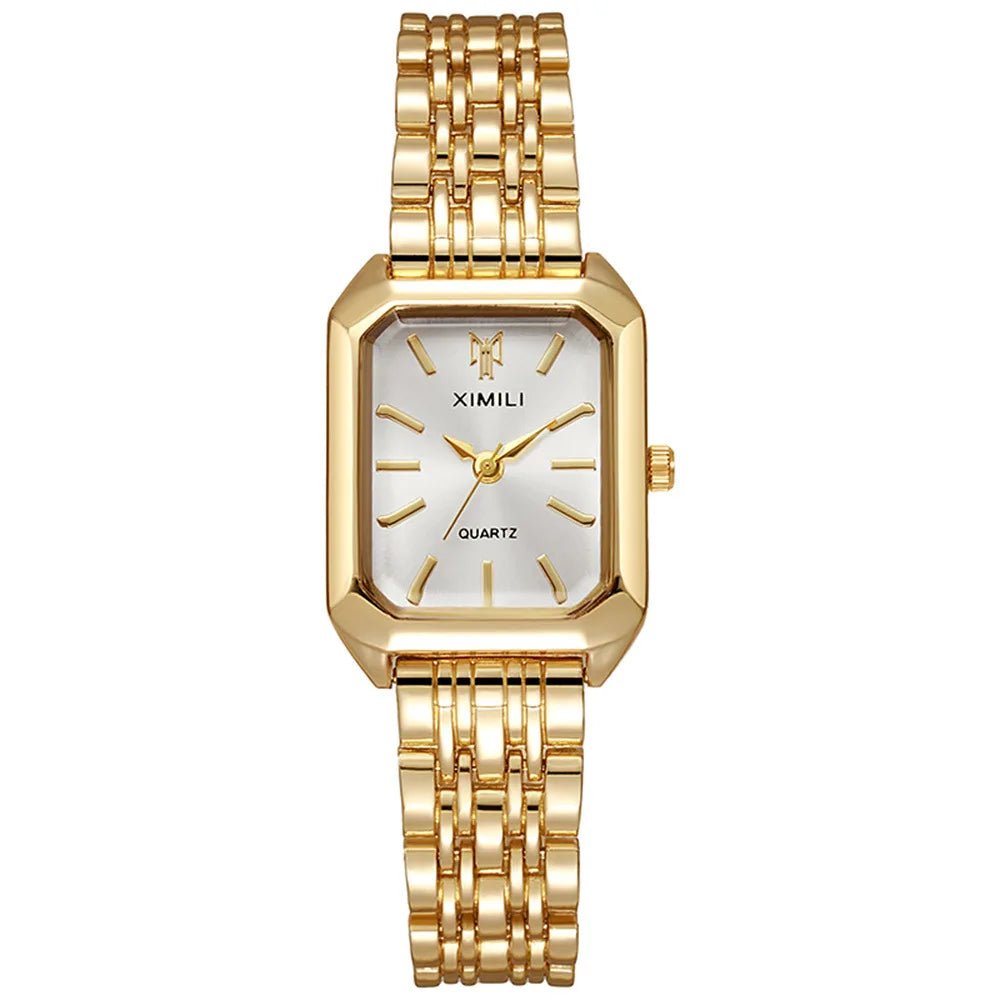 Women Watch Light Luxury Brand Stainless Steel Ladies Business Watches Female Student Fashion Quartz Wristwatches - Checkouts UK