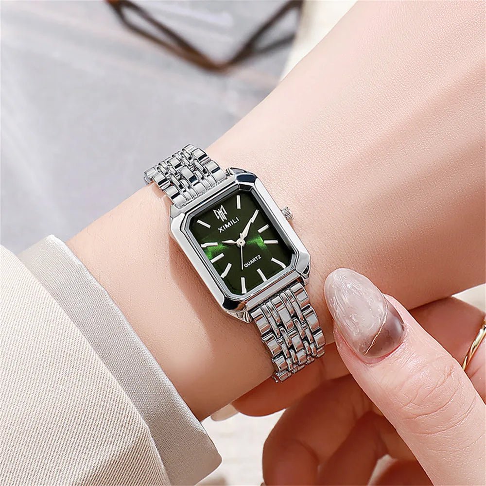 Women Watch Light Luxury Brand Stainless Steel Ladies Business Watches Female Student Fashion Quartz Wristwatches - Checkouts UK