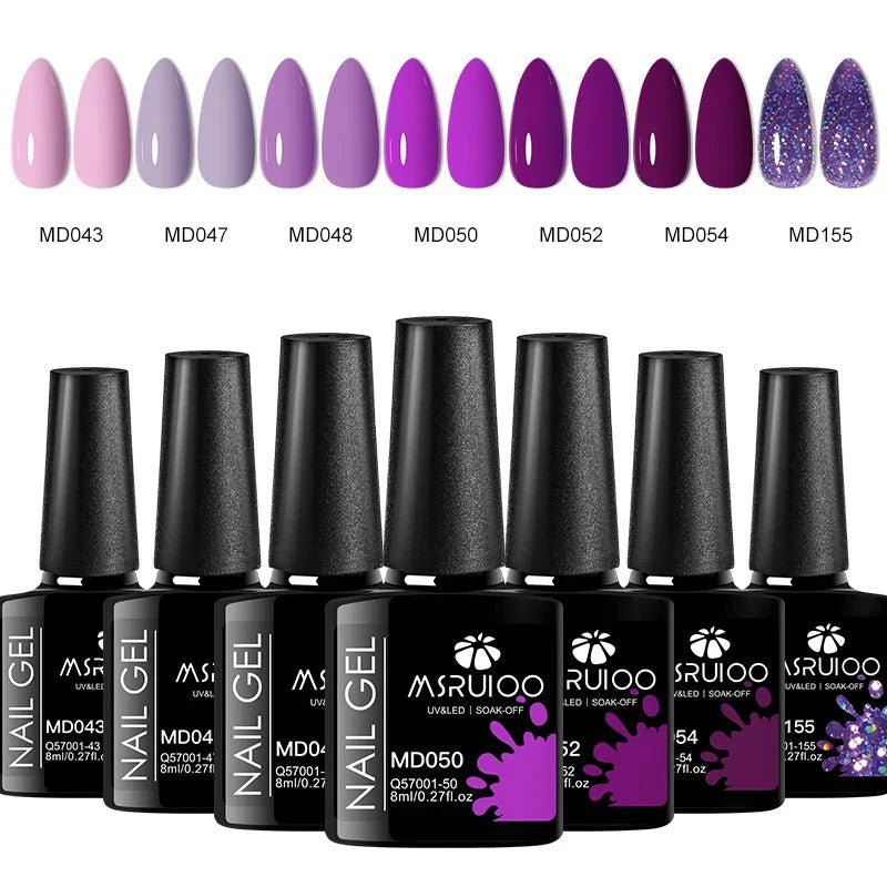💫 “From Blank Canvas to Nail Icon: The Ultimate Transformation with One 7-Color Gel Polish Set” - Checkouts USA
