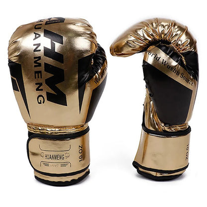 1 Pair Boxing Gloves Adults Women Men Boxing Sanda Gloves Unisex Boxing Training Exercise Leather Gloves Sports Protection Mitts - Checkouts UK
