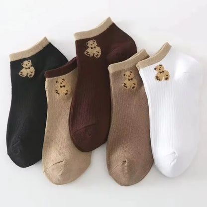 10 Pairs Women Cartoon Patterned Socks Trendy And Fashionable Versatile Socks Lightweight Breathable Comfortable Casual Socks - Checkouts UK
