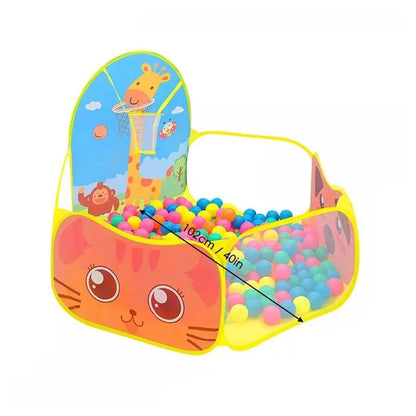 1.2M Ball Pool with Basket Children Toy Indoor Ocean Ball Pit Playpen Tent Outdoor Toys for Children Ballenbak Dropshipping - Checkouts UK